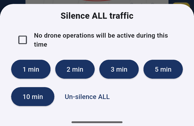 Silence ALL traffic.