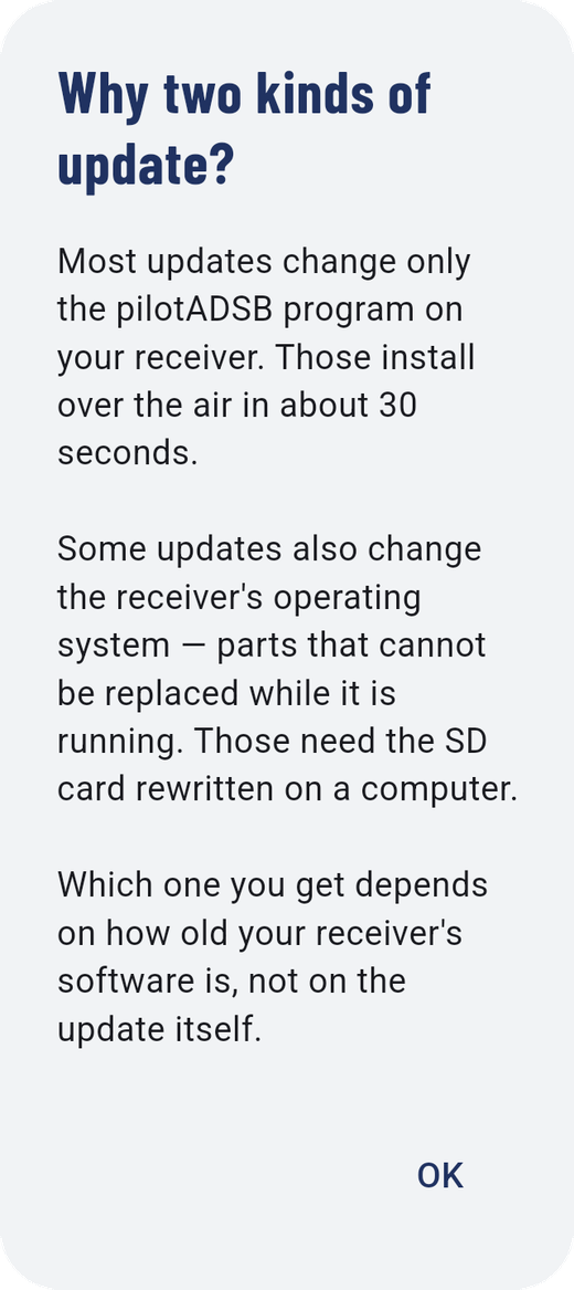 Why two kinds of update?