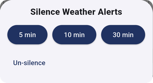 Silence Weather Alerts.